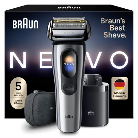 Braun NEVO Rasoio Elettrico Barba Con Tecnologia AeroTouch Per Una Rasatura Senza