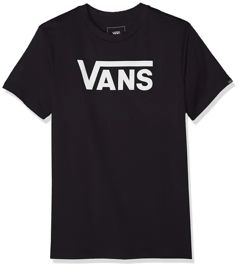 Vans Classic Kids, T Shirt Bimbo 0 24, Nero (Black White Grey Melange), 3 anni