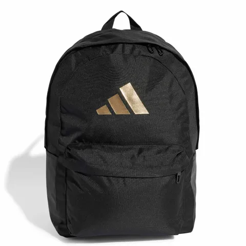adidas Unisex - Adulto Classic 3Bars Backpack, black/gold met., One Size