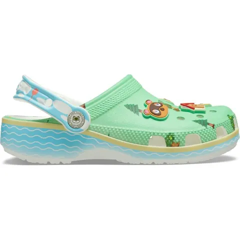 Crocs Animal Crossing Classic Clog K, Zoccoli Unisex - Bambini e Ragazzi, Multicolore