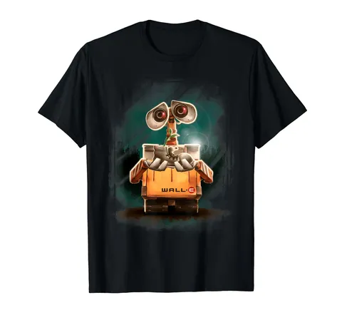 Disney Pixar Wall-E Distressed Border Maglietta