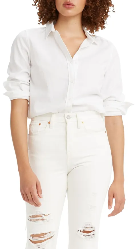Levi's New Classic Fit Bw, Donna, Bright White, XS