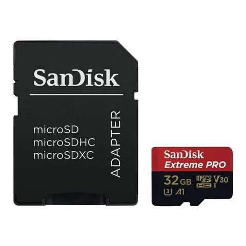SanDisk Extreme Pro Scheda di Memoria microSDHC da 32 GB e Adattatore SD con App