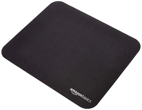 Amazon Basics Rettangolare Tappetino per mouse da gioco, Standard, Nero, 269L x 320l mm
