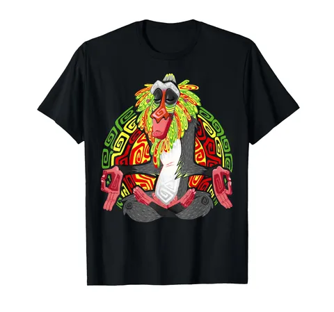 Disney Lion King Rafiki Meditation Maglietta