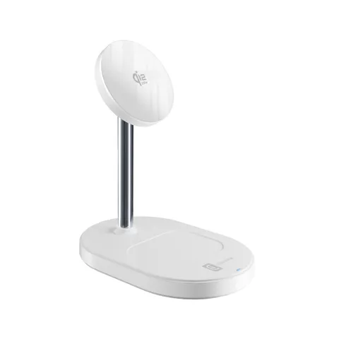 Cellularline MAG DUO Caricatore Wireless Magnetico - Stazione di Ricarca 25W 2 IN 1