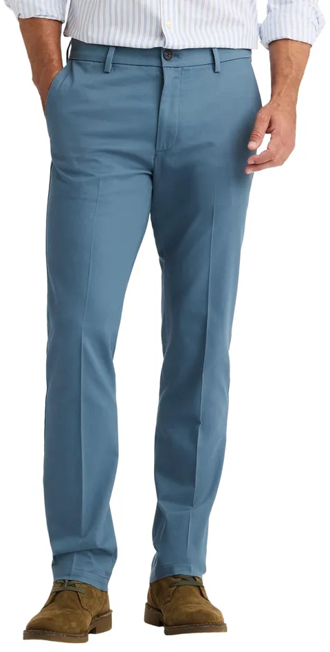 Dockers Uomo Signature Stain Defender Slim Creased, Bering Sea, 36 34