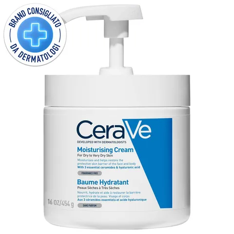 Crema Idratante CeraVe per Pelli da Secche a Molto Secche con Ceramidi e Acido Ialuronico
