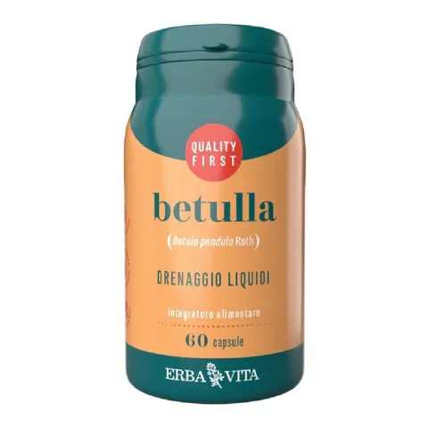 ERBA VITA Integratore Alimentare di Betulla - 60 Capsule - La Betulla è fonte naturale di