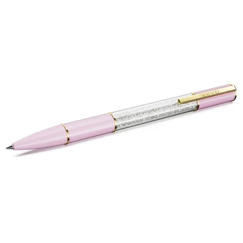 Swarovski Penna a sfera Crystalline Lustre, Rosa, Placcato color oro
