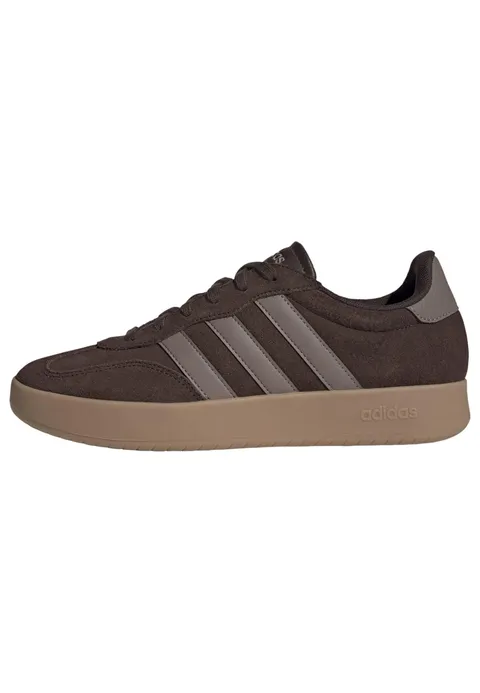 adidas Uomo Barreda Shoes, Dark Brown/Trace Brown/GUM4, 45 1/3 EU