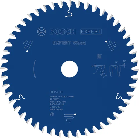 Bosch 1x Lama per sega circolare Expert per legno cablata
