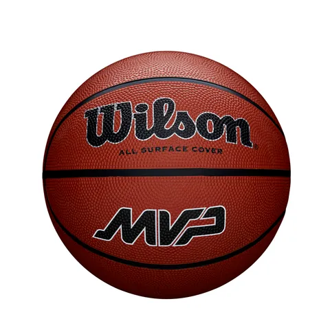 Wilson Pallone da Basket MVP, In Gomma Resistente per Tutte le Superfici, Presa e