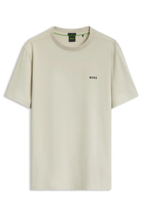 Boss Maglietta da Uomo, Beige Chiaro 275, XS