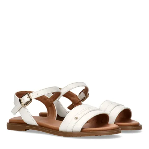 Tommy Hilfiger Sandali per bambine con logo, Mary New, Bianco, 40
