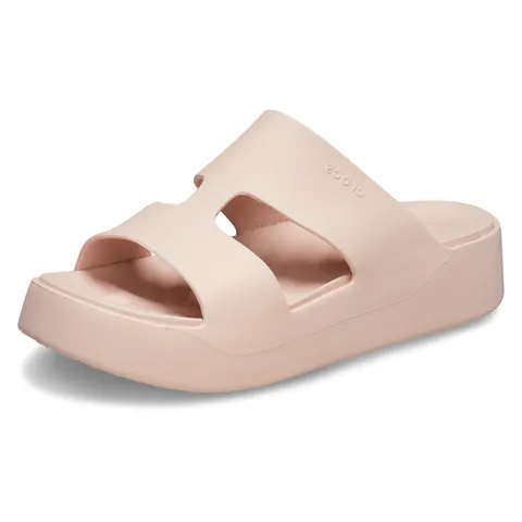 Crocs Getaway Platform H-Strap, Sandali Donna, Quartz, 41/42 EU