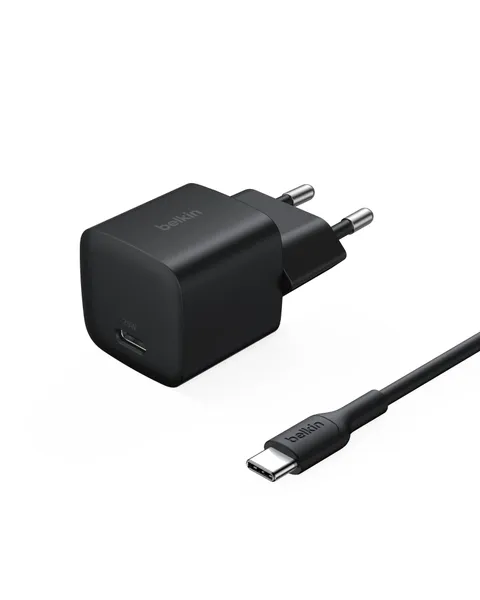 Belkin Caricatore USB-C da 25 W con cavo tipo C da 60 W (1 metro), ricarica rapida USBC