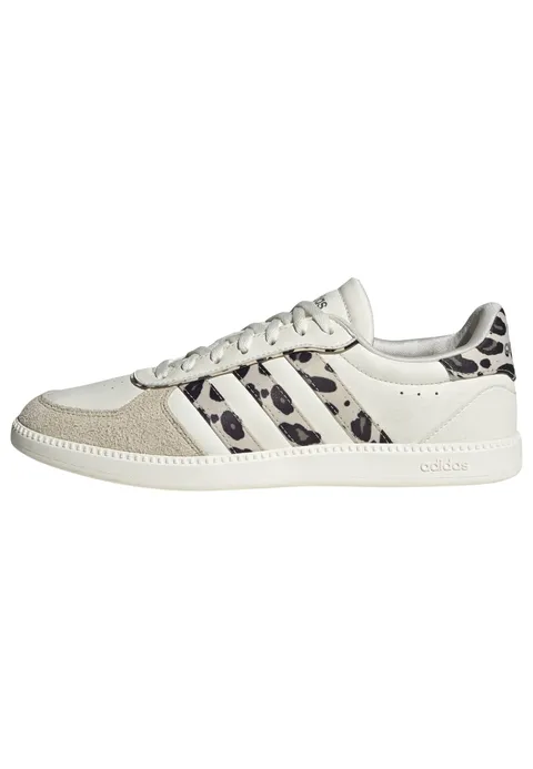 adidas Donna Breaknet Sleek Shoes, Core White/Crystal Linen/Khaki Six, 38 2/3 EU