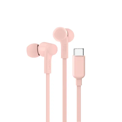 Belkin SoundForm Auricolari con filo e connettore USB-C, auricolari in-ear con microfono