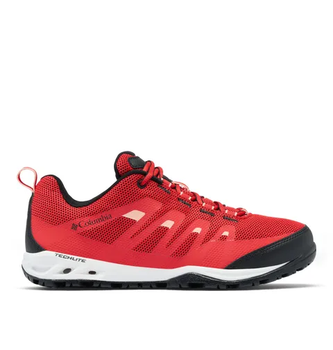 Columbia Vapor Vent - Scarpe da Trekking ed Escursionismo da Donna, a Vita Bassa, Rosso