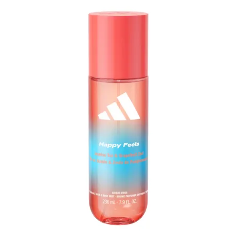adidas Vibes Happy Feels Acqua profumata spray per corpo e capelli, da Donna, Mood
