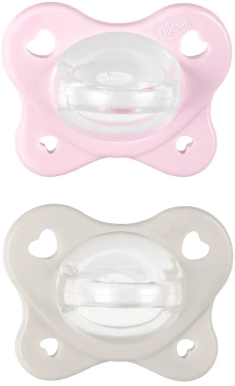 Chicco Dual Soft Ciuccio Silicone 2-6 Mesi Bicolore
