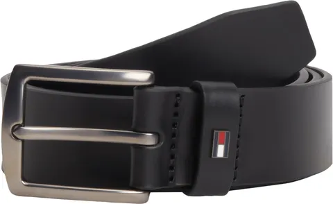 Tommy Hilfiger Cintura Uomo Denton 3,5 cm Cintura in Pelle, Nero (Black), 110 cm