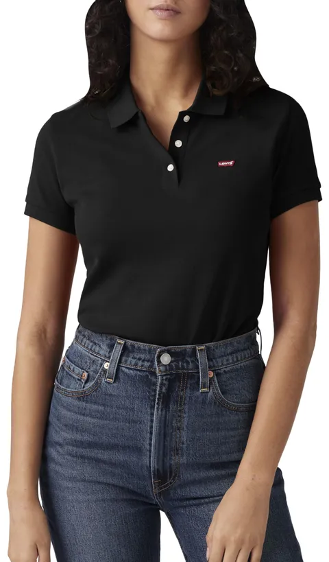Levi's Polo da Donna Levis HM Polo, Marigold Stripe Peac, S
