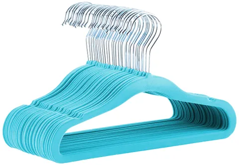 Amazon Basics - Grucce Appendiabiti Antiscivolo In Velluto per Bambini, misura 29,5 cm