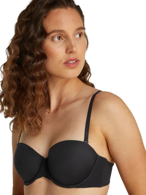 Calvin Klein Donna Reggiseno Senza Spalline Lightly Lined Elasticizzato, Nero (Black), 4E