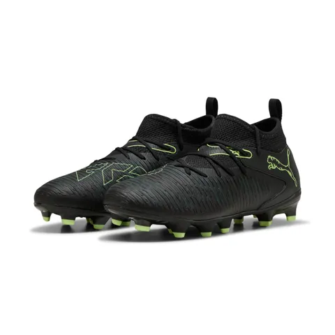 Puma Scarpe da Calcio Unisex per Bambini Future 8 Match Fg/AG Jr, Puma Black Fizzy Light