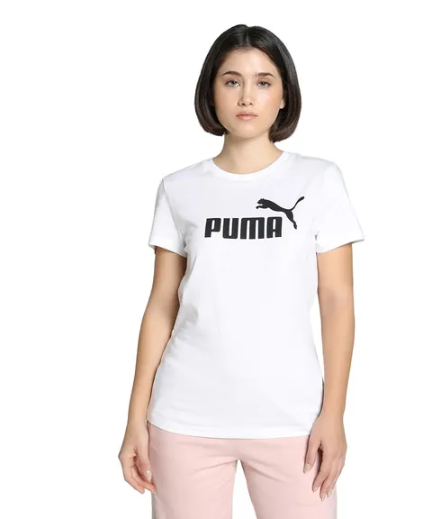 PUMA Ess No. 1 Logo Tee, Magliette Unisex - Adulto, PUMA White, M