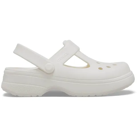 Crocs Classic Mary Jane Clog K, Zoccoli Unisex - Bambini e Ragazzi, Gesso, 33/34 EU
