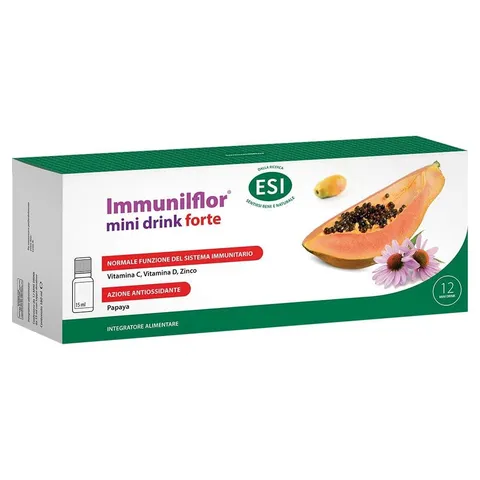 ESI, Immunilflor Forte Papaya, Integratore Alimentare per Favorire le Difese Immunitarie