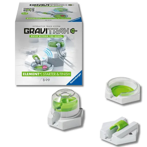 Ravensburger - GraviTrax Power Element Starter & Finish: Attiva lo starter con la biglia
