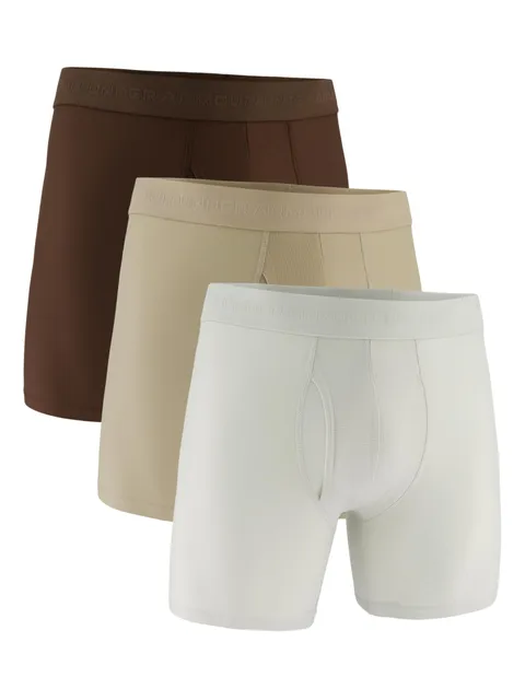 Under Armour Confezione da 3 Boxer da Uomo Tech Performance, Gamba da 15 cm