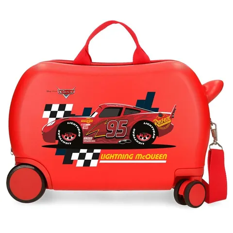 Disney Lightning Mcqueen Bagagli- Bagagli per bambini Bambini e ragazzi Rosso