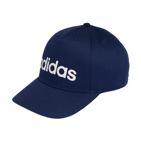 adidas Unisex - Adulto Linear Baseball Hat, Dark Blue/White, XS-S
