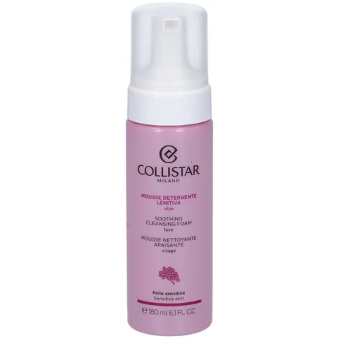 Collistar Mousse Detergente Lenitiva Viso, Deterge il Viso con Estrema Dolcezza Senza