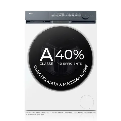 Haier X Serie 9 Lavatrice 11 Kg, Libera Installazione, Carica Frontale, Classe A-40%