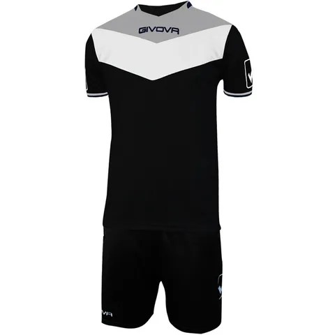 Givova KITC53, Kit Campo Unisex - Adulto, Nero/Grigio Chiaro, S
