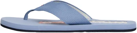 Tommy Hilfiger Uomo Infradito Corporate Beach Sandal Fascetta Ampia, Blu (Brisk Blue), 39