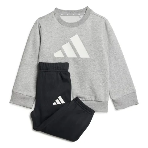 adidas Unisex - Bimbi 0-24 Big Logo Essentials Jogger Track Suit, medium grey