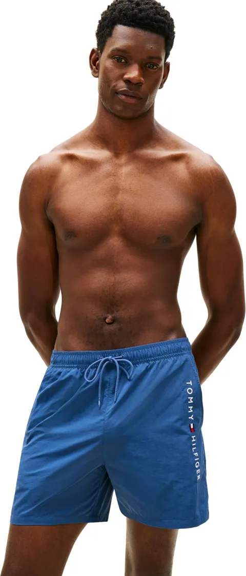 Tommy Hilfiger UM0UM0UM03748 Costume da Bagno da Uomo, Taglia M, con Coulisse e Tasca con