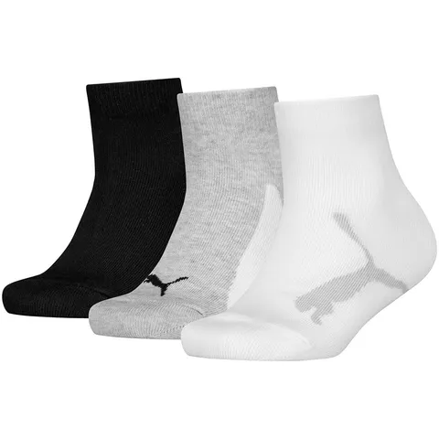 PUMA Bwt Quarter 3p, Calzini Unisex - Bambini e ragazzi, Black - New, 31-34