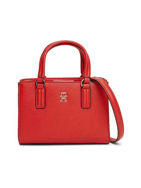 Tommy Hilfiger Th Daily Mini Tote AW0AW18379 Borsa da donna, Rosso (rosso primario)