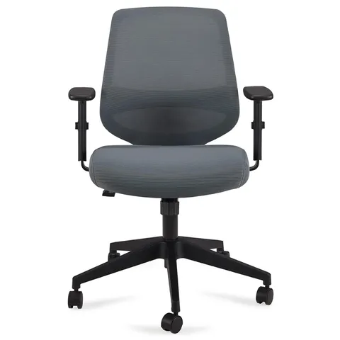 Amazon Basics Sedia da ufficio ergonomica, da scrivania, con braccioli regolabili
