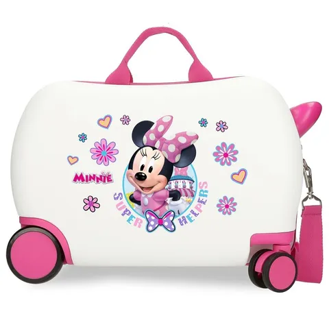 Disney Minnie Helpers Bagagli- Bagagli per bambini Bambine e ragazze Bianco/Rosa