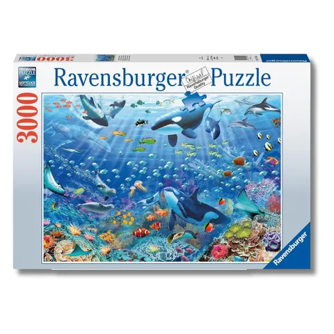 Ravensburger Puzzle 3000 Pezzi Variopinto Mondo Subacqueo - Puzzle Adulti +14 anni, 121 x