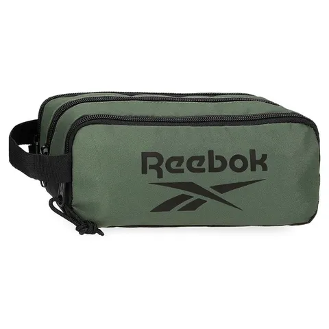 Reebok Darwin Astuccio triplo verde 22 x 10 x 9 cm Poliestere by Joumma Bags, Verde